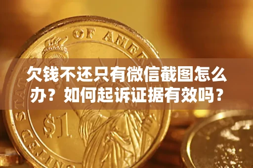 济南欠钱不还只有微信截图怎么办？如何起诉证据有效吗？