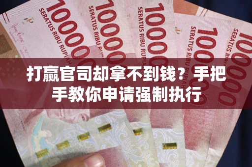 济南打赢官司却拿不到钱？手把手教你申请强制执行