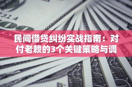 济南民间借贷纠纷实战指南：对付老赖的3个关键策略与调解盲区解析