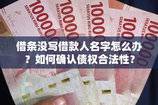 济南借条没写借款人名字怎么办？如何确认债权合法性？