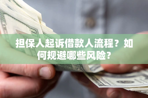 济南担保人起诉借款人流程？如何规避哪些风险？